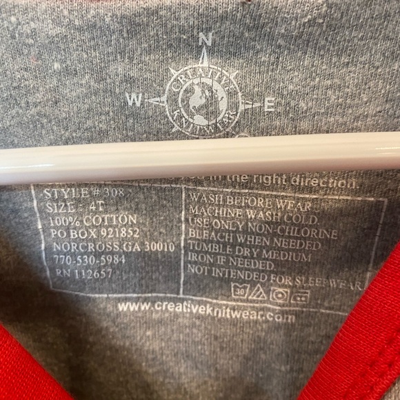 Georgia Bulldogs Embroidered 3/4 length tee - Picture 4 of 4